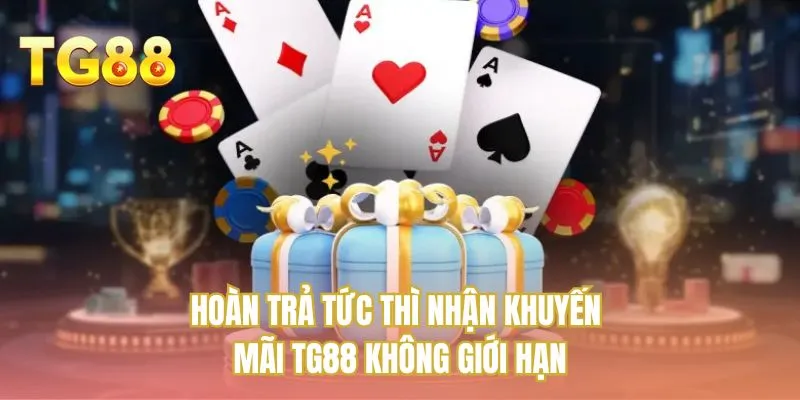 Hoàn trả tức thì nhận khuyến mãi TG88 không giới hạn